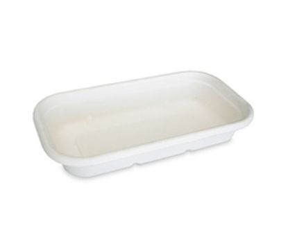 Picture of Sugarcane Pulp Takeaway Container Biopak - 750ml White