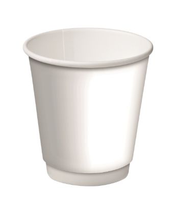 Picture of Double Wall 8oz White Coffee Cup