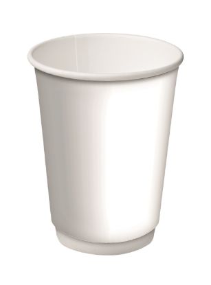 Picture of Double Wall 16oz White Coffee Cup 