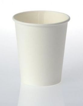 Picture of White 12oz Single Wall Smooth Coffee Cup 