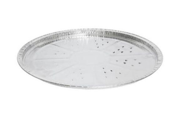 Picture of Foil Pizza Perforated Large Tray - 275mm Round Base x 12mm High