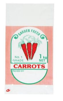 Picture of 1kg Carrots Printed Bags LDPE (Vented) 380x205mm