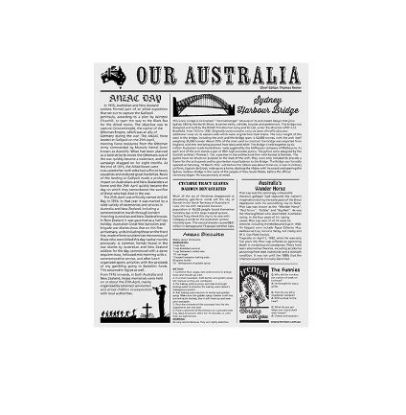Picture of GreaseProof "Printed News" Deli Wrap 310mm x 380mm
