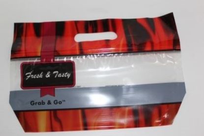 Picture of Chicken Bag Printed HOT & TASTY Deli Grab and Go Landscape - Small 120 x 300mm +135mm