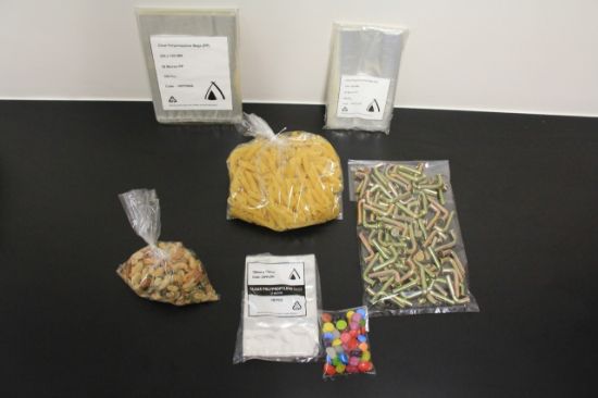 Picture of Polyprop Bags 185x100+50mm  30 Micron