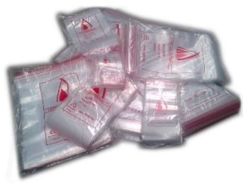 Picture of Reseal Plastic Bags 125mm x 100mm x 40um (5in x 4in) 