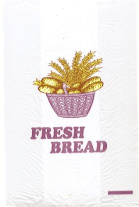 Picture of Bread Bag Printed "Fresh Bread"  455 x 180 + 100 (Picture with Basket)