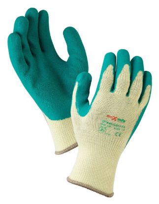 Picture of Glove -Green Rubber Latex Palm Coated Knitted Cotton