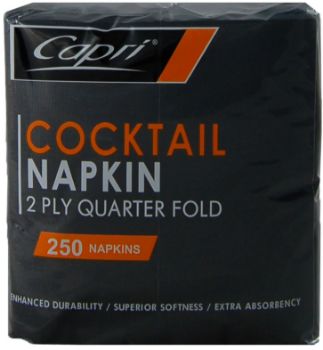 Picture of Napkin 2 Ply Cocktail Black