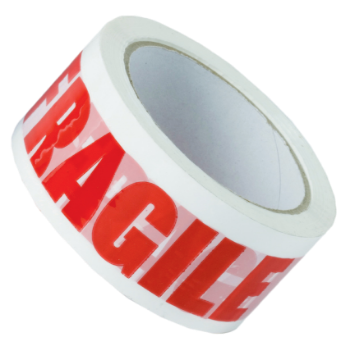 Picture of Tape -Printed-Fragile Red on White 48mm x 66m