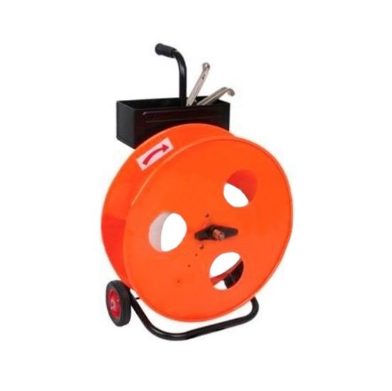 Picture of Strap Dispenser Trolley -multi size core -metal trolley for PP/PET/composite Strapping