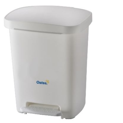 Picture of 30lt Plastic White Pedal Bin