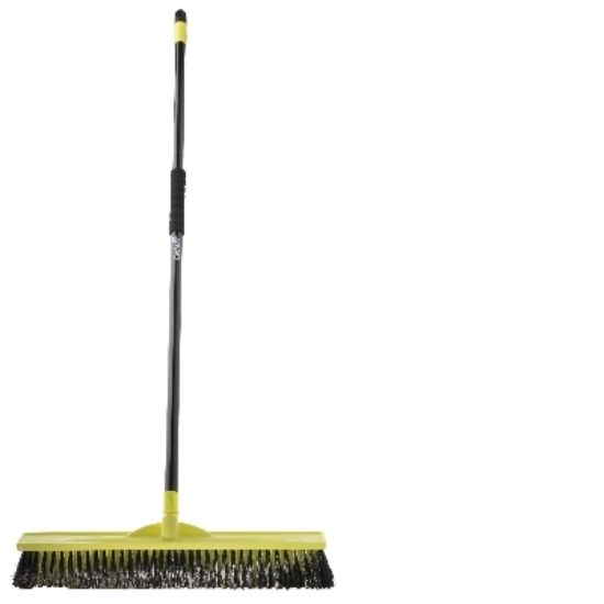 Picture of Broom & Handle Tradesman 600mm Medium Stiff  - Yellow