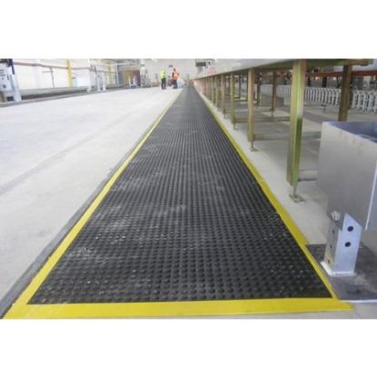 Picture of Supercomfort #350Y Anti-Fatigue Matting with Yellow bevelled edges CUSTOM SIZE