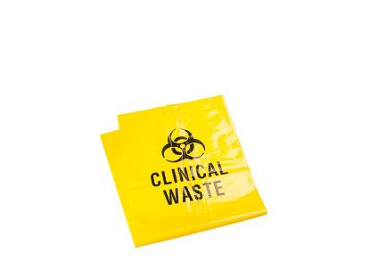 Picture of Yellow Clinical Waste Bag 640gx900x55um 50L
