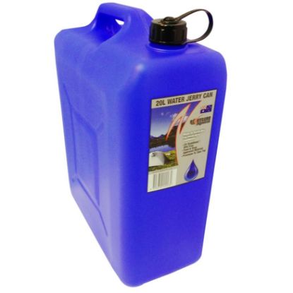 Picture of Plastic Potable Water Storage Jerry Can / Container 20lt