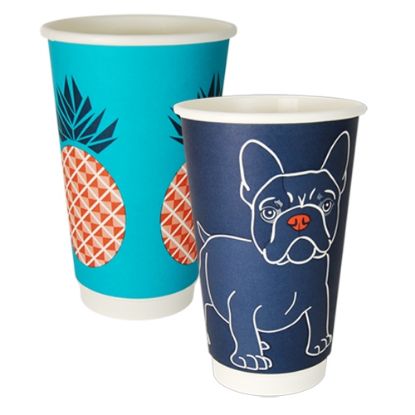 Picture of 16oz Biodegradable Double Wall Coffee Cup - Gallery Series (Mixed Print Selection)