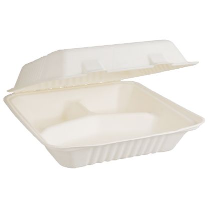 Picture of Natural Fibre Large Compartment Dinner Clam - 230 x 230 x 75mm