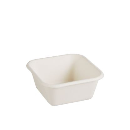 Picture of Natural Fibre Square Container 250ml - 95 x 95 x 43mm 