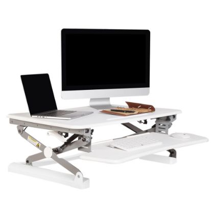 Picture of Platform - Height Adjustable Sit/Stand Desktop Riser - ELECTRIC- 915mm x 415mm -Executive Span