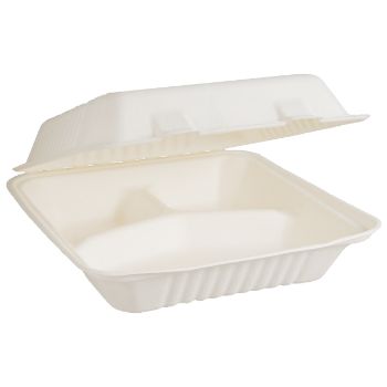 Picture of Natural Fibre Large Compartment Dinner Clam - 230 x 230 x 75mm