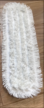 Picture of Flat Shaggy Mop -Micah- All White - 47cm To Suit Velcro Connection