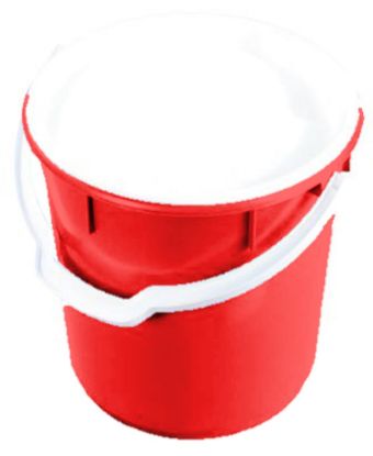 Picture of Plastic Bucket 22L With Plastic Handle - Red