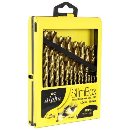 Picture of 25pce Alpha Metric Drill Set 1.0-13.0mm -Metal Case