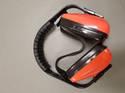 Picture of Earmuffs -Black/Red - Class 5 - standard over head Maxisafe