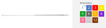 Picture of Broom Handle Hygiene Aluminium Ergo - 1500mm