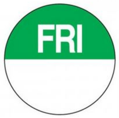 Picture of Round Day Dot Removable 24mm Labels (Roll-1000)  - 