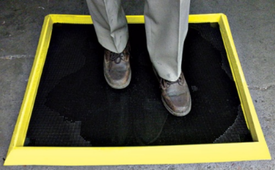 Picture of Boot Dip Mat - Yellow Border 810x980x47mm