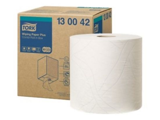Picture of Tork Premium Multi Purpose Wiping Paper Combi Roll 650 Sheets 130042