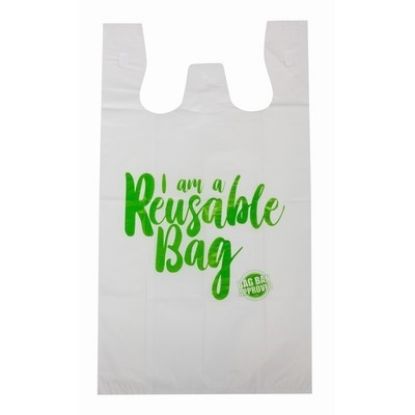 Picture of Garbage Bag With Handles Extra Large White **CANNOT BE USED AS SHOPPING/SINGLET BAGS IN QLD**