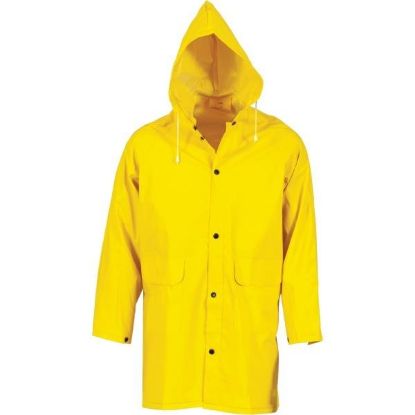 Picture of Premium PVC Yellow Rain Jacket 3/4 Length