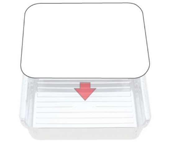 Picture of Lids to Suit 7127 Square Large Foil Container