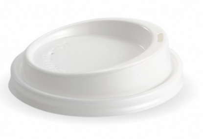 Picture of White Plastic Lid suits 8/12/16/20oz Biopak Cups 