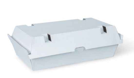 Picture of Cardboard Snack Box Large White - with vents
