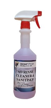 Picture of No Rinse Cleaner and Sanitiser - 750ML Spray Bottle - READY TO USE - DILUTED