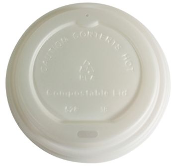Picture of Biodegradable Coffee Cup Lid Suits 8/12/16oz Envirochoice Single & Double Wall & Gallery Series Cup