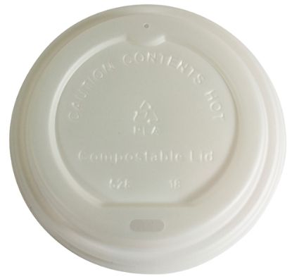 Picture of Biodegradable Coffee Cup Lid Suits 8/12/16oz Envirochoice Single & Double Wall & Gallery Series Cup 