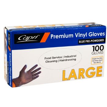 Picture of Gloves Vinyl Everyday Powdered Blue 
