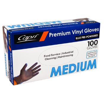 Picture of Gloves Vinyl Everyday Powdered Blue 