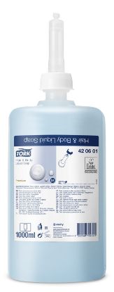 Picture of Tork Hair & Body Liquid Soap Cartridge S1 - 1000ml 420601