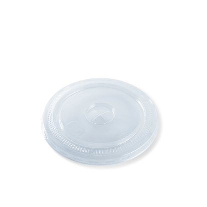 Picture of Flat Clear Straw Slot Lid To Suit Detpak PET 12/16/18/20/24oz Cups 