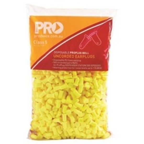 Picture of Earplugs -disposable - Class 5 Probell UNCORDED - Bulk Refill Pack - 500PR