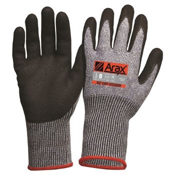 Picture of Glove -Cut 5 Resistant, Black Nitrile Dip With Sand Finish - Longer Cuff