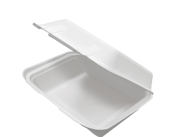 Picture of Enviroboard small snack Clam White - 75mm x 135mm Base Dimensions x 45mm High