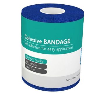 Picture of Aeroban Cohesive Bandage 5.0cm x 4.5m Visual Blue