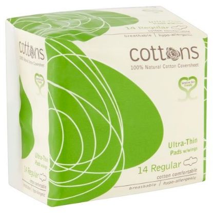 Picture of Cottons Pads Ultra Thin Regular with Wings